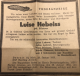 Luise Pfisterer-Hebeiss - Todesanzeige 1953