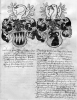Anna von Bonstetten (links) & Beatrix von Wilberg - Wappen